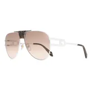 Just Cavalli SJC095 0280, White frame, Brown Gradient Brown lenses, view 2