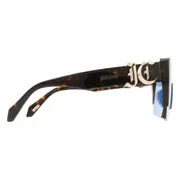 Just Cavalli SJC112 0722, Tortoiseshell frame, Blue lenses, view 3