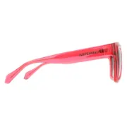 Just Cavalli SJC148 0AFD, Red frame, Smoke Gradient lenses, view 3