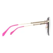Just Cavalli SJC111 300Y, Gold frame, Gradient Violet/Blue lenses, view 3