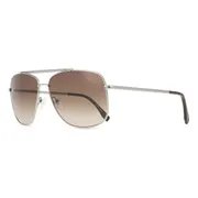 Lacoste L188S 035, Gold frame, Brown lenses, view 2