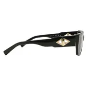 Lacoste L6021S 001, Black frame, Grey lenses, view 3