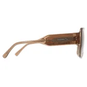 Lacoste L6056S 210, Brown frame, Brown lenses, view 3