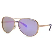 Michael Kors MK5004 CHELSEA 10034V, Gold frame, Purple Mirror lenses, view 2