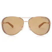 Michael Kors MK5004 CHELSEA 1017R1, Brown frame, Rose Gold Flash Mirror lenses, view 1