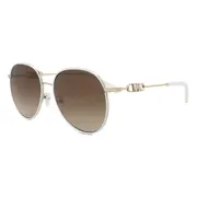 Michael Kors MK1128J EMPIRE Polarized 123313, Gold frame, Gradient Brown Polarized lenses, view 2