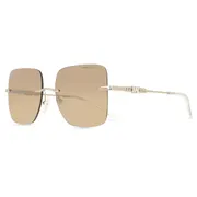 Michael Kors MK1150 QUEBEC 10145A, Gold frame, Brown Mirror lenses, view 2