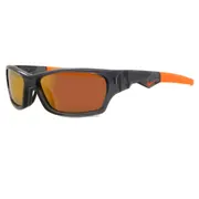 Nike JOLT M DZ7379 021, Clear frame, Orange Mirror lenses, view 2