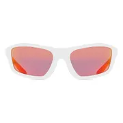 Nike BRAZER M FV2401 100, White frame, Orange Red Mirror lenses, view 1
