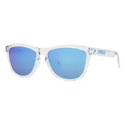 Oakley OO9245 FROGSKIN Asian Fit 9245A7, Clear frame, Prizm™ Sapphire Blue lenses, view 2
