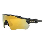 Oakley OO9208 RADAR EV PATH Polarized 9208C9, Black frame, Gold Prizm lenses, view 2