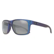 Oakley OO9417 HOLBROOK XL Polarized 941747, Blue frame, Prizm™ Black Mirror Polarized lenses, view 2