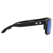Oakley OO9102 HOLBROOK Polarized 9102F0, Black frame, Prizm™ Sapphire Blue Mirror lenses, view 3