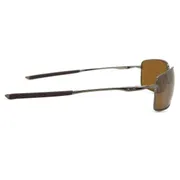 Oakley OO4075 SQUARE WIRE Polarized 407514, Grey frame, Prizm™ Tungsten Brown Mirror lenses, view 3