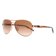 Oakley OO4079 FEEDBACK 407901, Rose-Gold frame, Vr50 Brown Gradient lenses, view 2