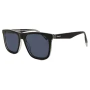 Polaroid PLD 2102/S/X Polarized 7C5/C3, Black frame, Blue lenses, view 2
