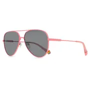 Polaroid PLD 6187/S Polarized 35J/M9, Pink frame, Grey lenses, view 2