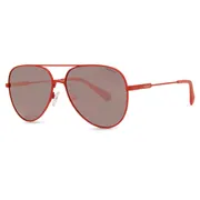 Polaroid PLD 6187/S Polarized C9A/JQ, Red frame, Brown Grey Mirror lenses, view 2