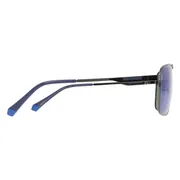 Polaroid PLD 2136/G/S/X Asian Fit KJ1/5X, Gunmetal frame, Blue Mirror lenses, view 3