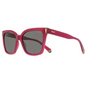 Polaroid PLD 6192/S Polarized MU1/M9, Pink frame, Grey lenses, view 2