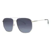 Polaroid PLD 4141/G/S/X Asian Fit Polarized 010/WJ, Silver frame, Gradient Grey lenses, view 2