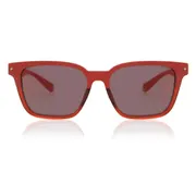 Polaroid PLD 6044/F/S Asian Fit Polarized C9A/OZ, Red frame, Red lenses, view 1