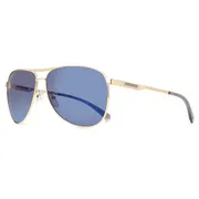 Polaroid PLD 2160/G/S/X Asian Fit Polarized J5G/5X, Gold frame, Blue Mirror lenses, view 2