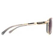 Polaroid PLD 2160/G/S/X Asian Fit Polarized J5G/5X, Gold frame, Blue Mirror lenses, view 3