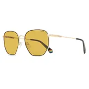 Polaroid PLD 6214/S/X Polarized DYG/MU, Gold frame, Gold Yellow lenses, view 2