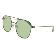 Polaroid PLD 6058/S Polarized 1ED/UC, Silver frame, Green lenses, view 2