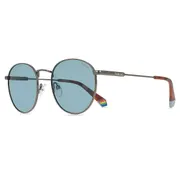 Polaroid PLD 6171/S Polarized KJ1/C3, Gunmetal frame, Blue lenses, view 2
