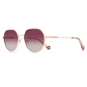 Polaroid PLD 6236/S/X Polarized S9E/JR, Gold frame, Gradient Burgundy Red lenses, view 2
