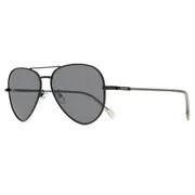 Polaroid PLD 4186/G/S/X Asian Fit Polarized 807/M9, Black frame, Grey lenses, view 2