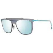 Police SPL581 DROP 1 SG1X, Grey frame, Blue lenses, view 2