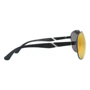 Police SPL534G 531R, Black frame, Orange lenses, view 3