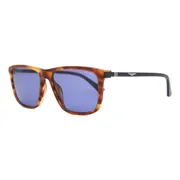 Police SPLE05 09N3, Brown frame, Blue lenses, view 2
