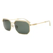 Police SPLF73 0300, Gold frame, Dark Green lenses, view 2