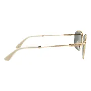 Police SPLF73 0300, Gold frame, Dark Green lenses, view 3