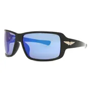 Police SPLN37 TAILWIND 5 0Z42, Black frame, Smoke Blue Mirror lenses, view 2