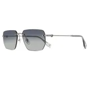 Police SPLQ89 FORCE 8 0509, Silver frame, Smoke Gradient Grey lenses, view 2