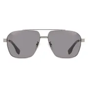 Police SPLQ91 MERCURY 1 0509, Silver frame, Smoke Grey lenses, view 1