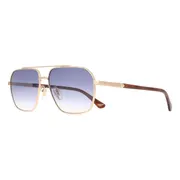 Police SPLQ85 NEW CROSSROADS 4 0300, Gold frame, Gradient Blue lenses, view 2