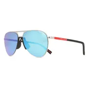 Prada Linea Rossa PS 53ZS 1BC08R, Silver frame, view 2