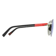 Prada Linea Rossa PS 53ZS 1BC08R, Silver frame, view 3