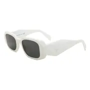 Prada PR 17WS Symbole 1425S0, White frame, Grey lenses, view 2