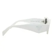 Prada PR 17WS Symbole 1425S0, White frame, Grey lenses, view 3