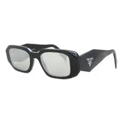 Prada PR 17WS Symbole 1AB2B0, Black frame, Light Grey Silver Mirror lenses, view 2