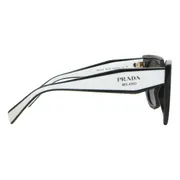 Prada PR 14WS 09Q5S0, Black frame, Dark Grey lenses, view 3