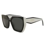 Prada PR 15WS 09Q5S0, Black frame, Grey lenses, view 2