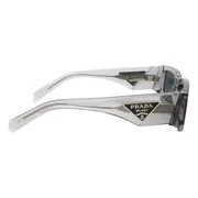 Prada PR 09ZS 18S09T, Grey frame, Dark Grey lenses, view 3